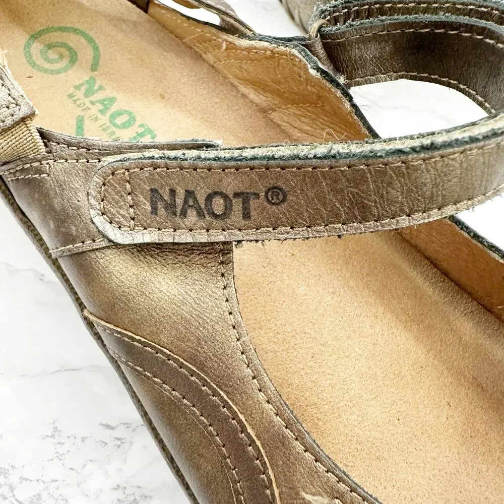 Naot Rongo Mary Jane Slingback Koru‎ Brass Womens 10 EU 41